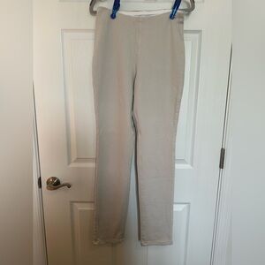 NWOT Belle by Kim Gravel Cream Straight Leg Knit Pants